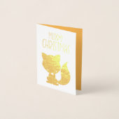 kerstvos met foto's binnenin folie kaarten (Voorkant)