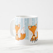 Kerstvos met rendiergewei koffiemok (Voorkant links)