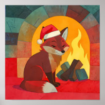 Kerstvos Vlakke Kleur Tapijt Ontwerp