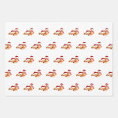 kerstvossen inpakpapier vel (Voorkant)