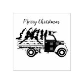 Kerstvrachtstempel Rubberstempel (Afrduk)