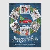 Kerstvrachtwagen 6 PHOTO Holiday Magnetic Card (Voorkant)