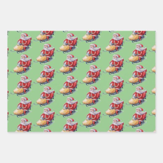 Kerstvrachtwagen Elf Kerstliedjes zingen Kerstman  Inpakpapier Vel (Voorkant 2)