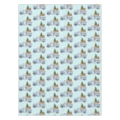 Kerstvrachtwagen met kalkoenen tafelkleed (Voorkant)