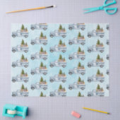 Kerstvrachtwagen met kalkoenen tissuepapier (Craft)