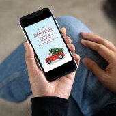 kerstvrachtwagen Rustige winter QR-code Kaart