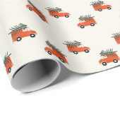 Kerstvrachtwagen wit cadeaupapier (Rol Hoek)