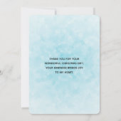 Kerstvrachtwagens met bomen en dieren bedankkaart (Achterkant)