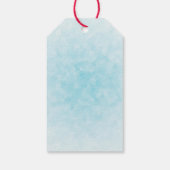 Kerstvrachtwagens met bomen en dieren cadeaulabel (Achterkant)