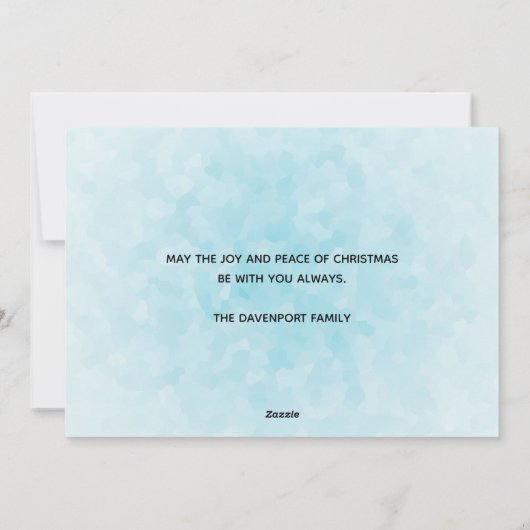 Kerstvrachtwagens met bomen en dieren feestdagenkaart (Achterkant)