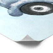 Kerstvrachtwagens met bomen en dieren poster (Hoek)