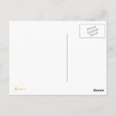 Kerstvrede en Joy Typografie Foto Briefkaart (Achterkant)