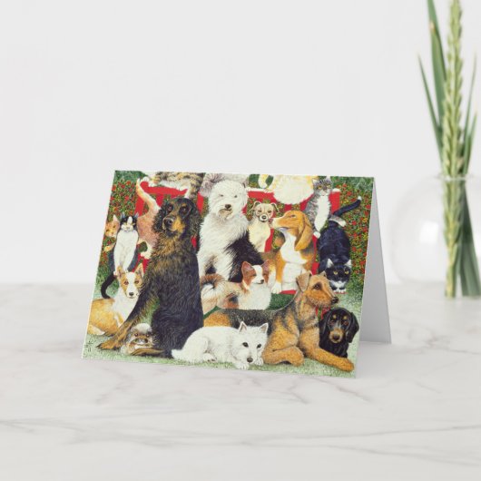 Kerstvrede Feestdagen Kaart (Voorkant)