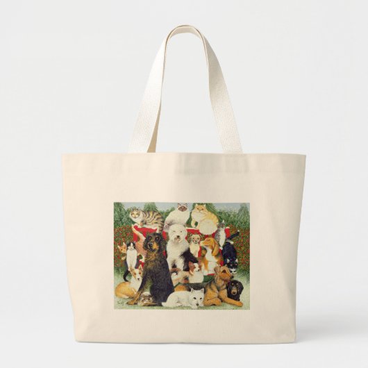 Kerstvrede Grote Tote Bag (Voorkant)