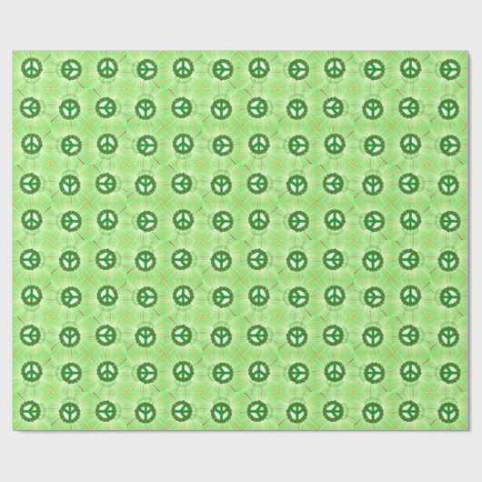 Kerstvrede harten Wreath Cadeaupapier (Vlak)