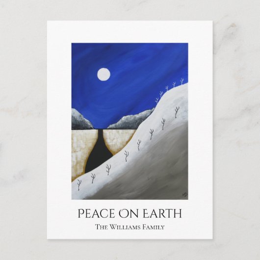 Kerstvrede in het zuidwesten van de Aarde Feestdagenkaart (Voorkant)