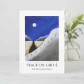 Kerstvrede in het zuidwesten van de Aarde Feestdagenkaart (Staand voorkant)