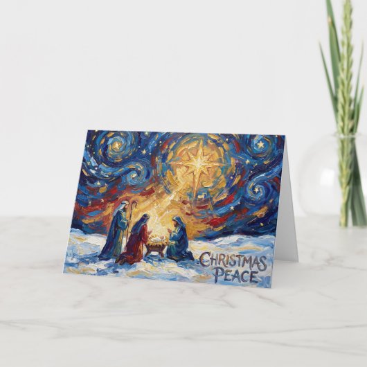 Kerstvrede kerstkaart kaart (Voorkant)