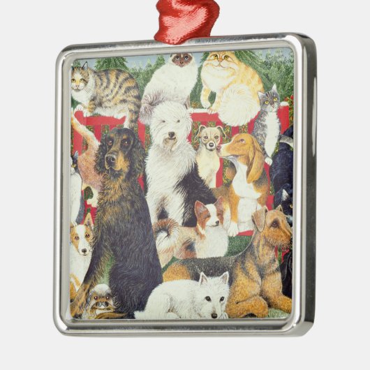 Kerstvrede Metalen Ornament (Links)