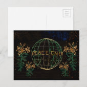 Kerstvrede op aarde 1 feestdagenkaart (Voorkant / Achterkant)