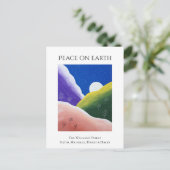 Kerstvrede op aarde Colorful Winter Feestdagenkaart (Staand voorkant)