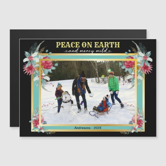 Kerstvrede op aarde Foto van Floral (Voorkant / Achterkant)