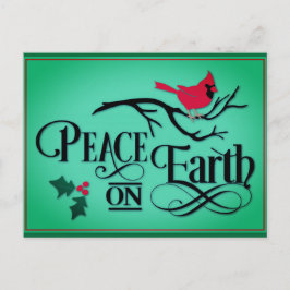 Kerstvrede op aarde Kardinaal Briefkaart