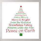 Kerstvrede op aarde Kunst Afdrukken Poster (Voorkant)