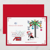 Kerstvrede op aarde - Meertalige vakantie Feestdagenkaart (Voorkant / Achterkant)