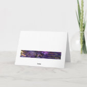 Kerstvrede op aarde met rode ballen feestdagen kaart (Achterkant)