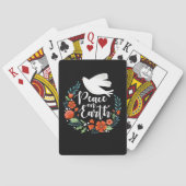 Kerstvrede op aarde pokerkaarten (Achterkant)