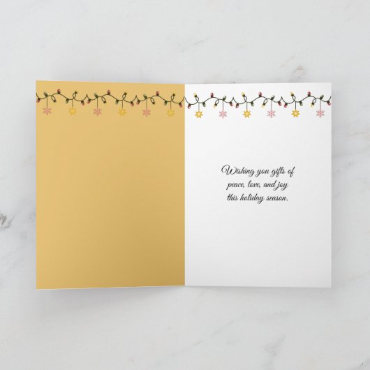 Kerstvrede op aarde Scroll in schatkist Kaart (Binnen)