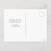 Kerstvrede Single Photo Holiday Briefkaart (Achterkant)