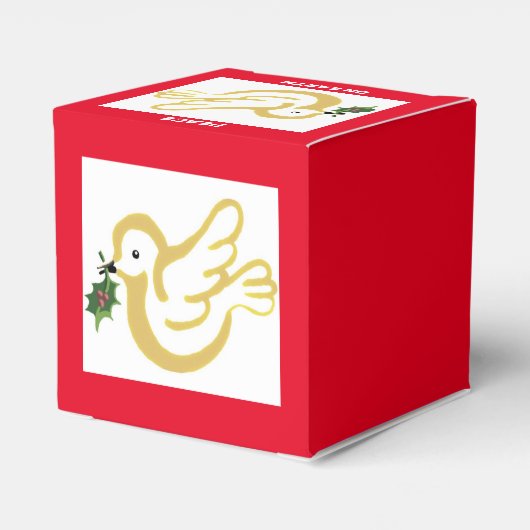 kerstvrededoven bedankdoosjes (Achterkant)