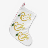 kerstvrededoven kleine kerstsok (Voorkant (Hangend))