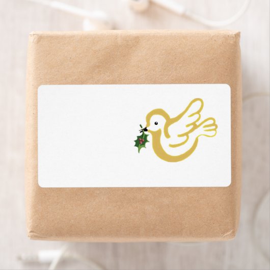 Kerstvredesduif Etiket (Insitu)