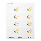 Kerstvredesduif Etiket (Full Sheet)