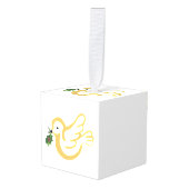 Kerstvredesduif Ornament (Voorkant hoekig)