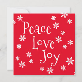 Kerstvredesliefde Joy White Snowflake