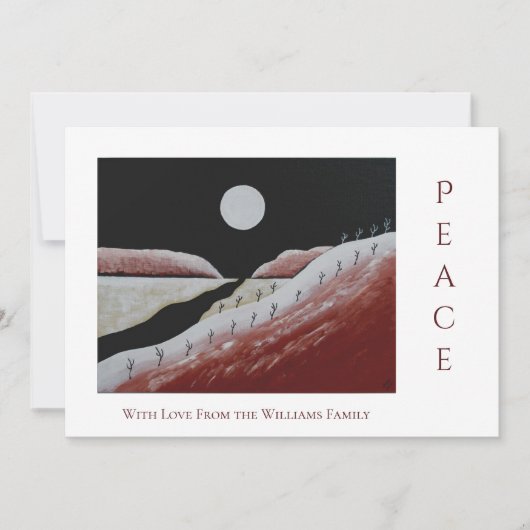 Kerstvredeswoestijn Southwest Holiday Kaart (Voorkant)