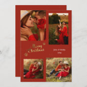 Kerstvreugde 4 Foto Kerstkaart Kaart (Voorkant / Achterkant)