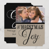Kerstvreugde Aangepaste Foto Kerstvakantie Feestdagenkaart (Voorkant / Achterkant)