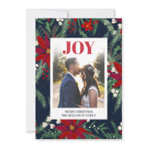 Kerstvreugde chic bloemmotief poinsettia fotokader