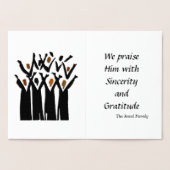 Kerstvreugde Elegant Folie Kaarten (Binnen)