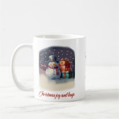 Kerstvreugde en knuffels personalize mok (Links)