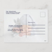 Kerstvreugde en liefdeskliniek Modern twee foto Feestdagenkaart (Achterkant)