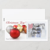 Kerstvreugde  fotokaarten feestdagenkaart (Voorkant / Achterkant)