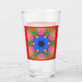 Kerstvreugde glas (Achterkant)
