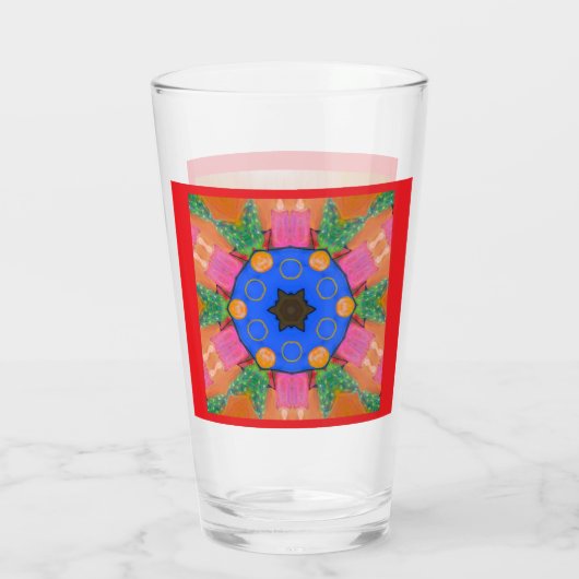 Kerstvreugde glas (Achterkant)