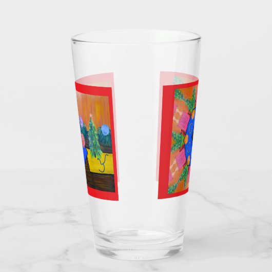Kerstvreugde glas (Links)